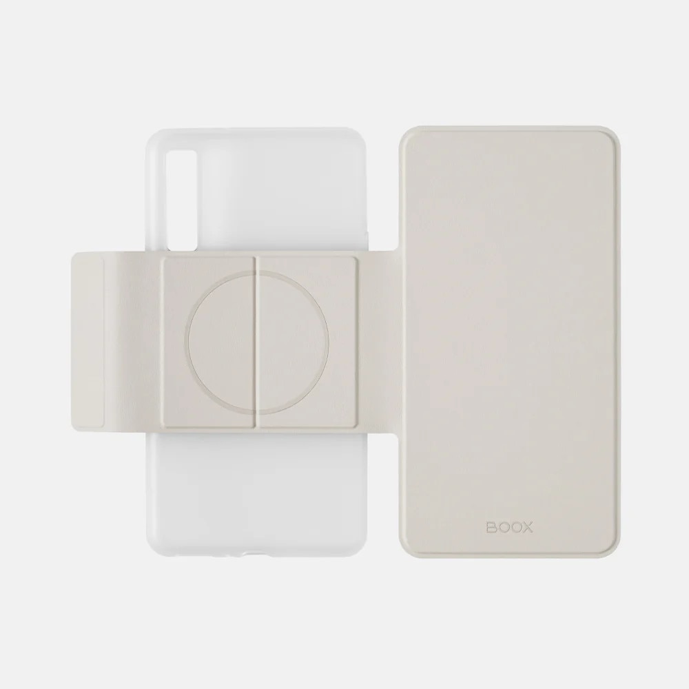 Husa magnetica 2-in-1 pentru BOOX Palma 2 Pro, stand si protectie completa, Bej