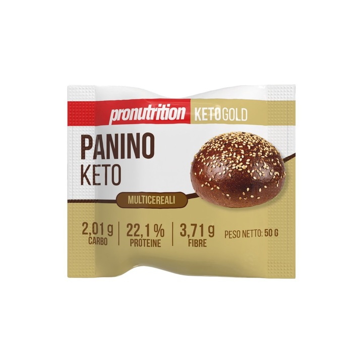 Chifla keto multicereale (fara zahar, proteica, lowcarb) 50g - Pro Nutrition