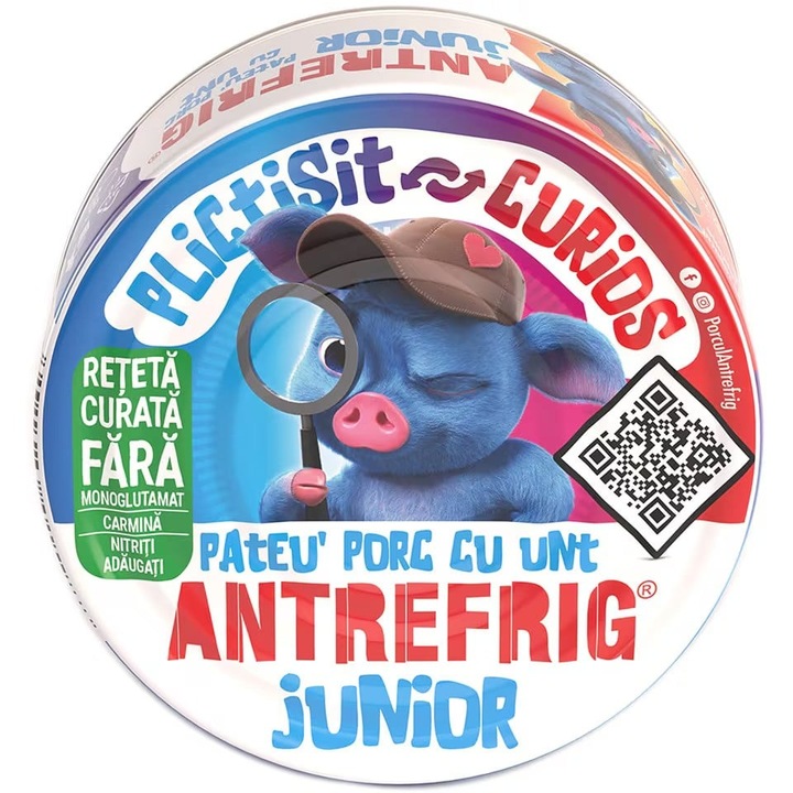 Pate de Porc cu Unt, ANTREFRIG JUNIOR, 6 x 100 g