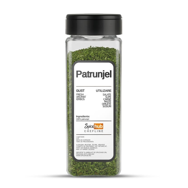 Patrunjel, condiment natural 100% deshidratat pentru supe, sosuri si mancaruri romanesti, 120g