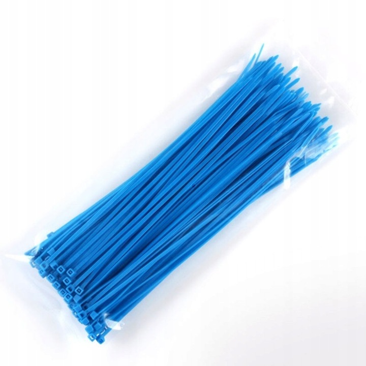 Set Opasite De Prindere 200X4.8, Neopak, Lungime 200 mm, Latime 4.8 mm, Diametru Max 50 mm, Forta Minima De Rupere 22 kg, 200 x 4.8 mm, Albastru, 100 Buc