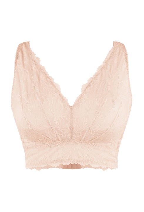 LingaDore, Bustiera de dantela cu cupa triughiulare, Roz pal