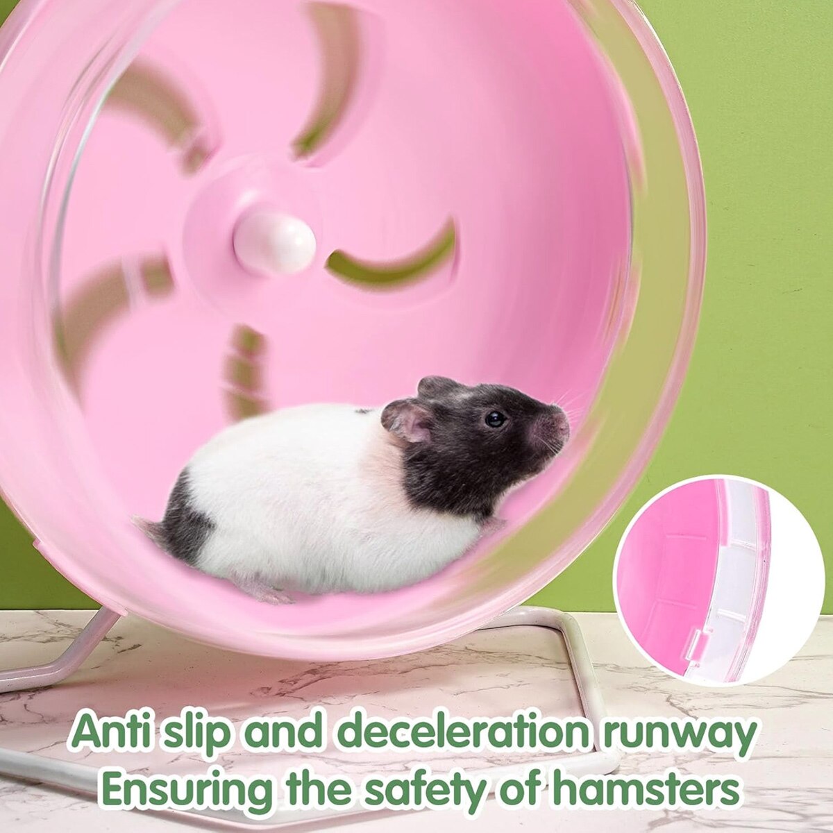 Roata Roz Roata pentru hamster, Antiderapanta, Roz - eMAG.ro