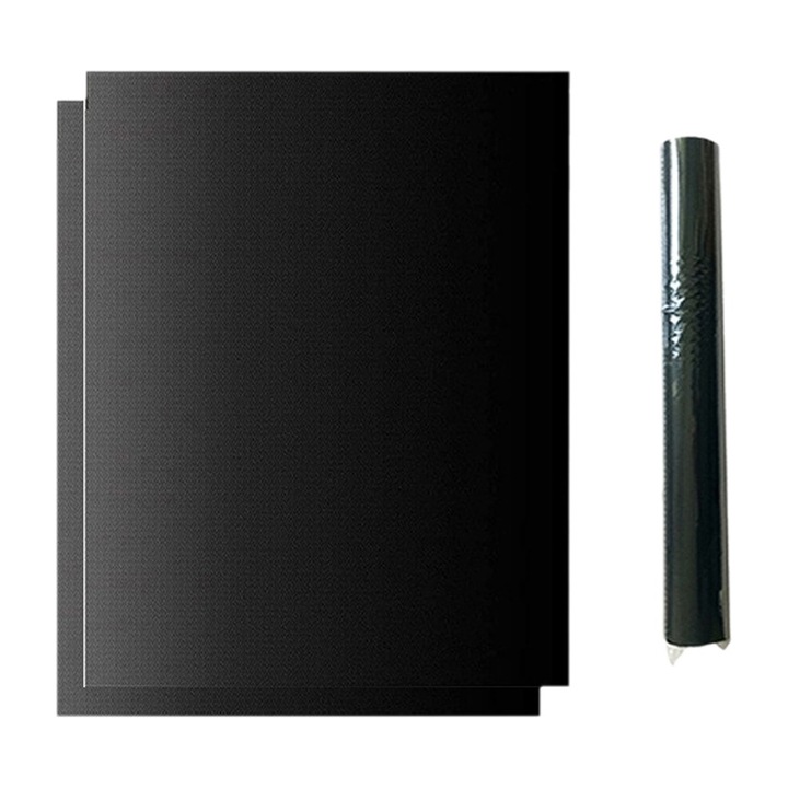 Covoras pentru cuptor LR-20260824-28817, din fibra de sticla cu teflon, rezistent la temperaturi inalte, antiaderent, negru, 13 x 18 cm
