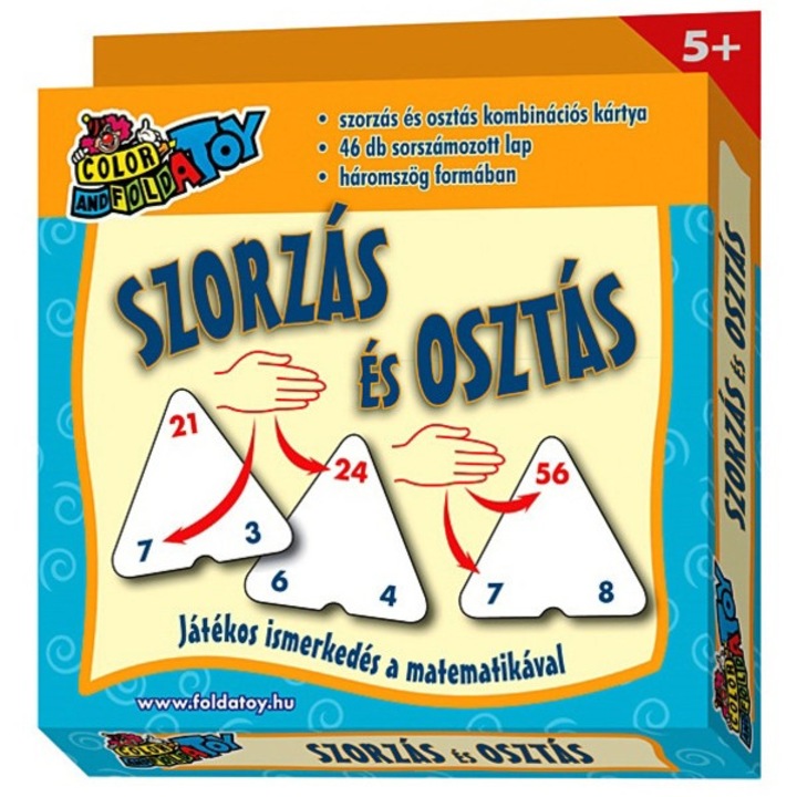 Card de combinatii pentru Inmultire si Impartire - in limba maghiara