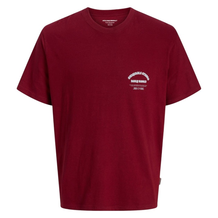 Tricou JACK &JONES Meadows Typo 50213, Rosu