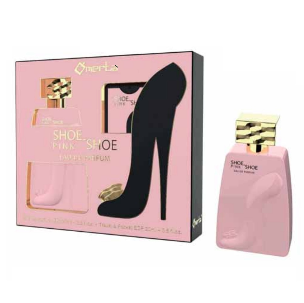 Set cadou Parfum Femei Omerta Shoe-Shoe Pink EDP 100ml + 20ml