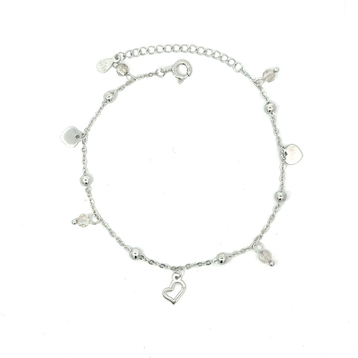 Bratara dama Inimi Insiruite, argint