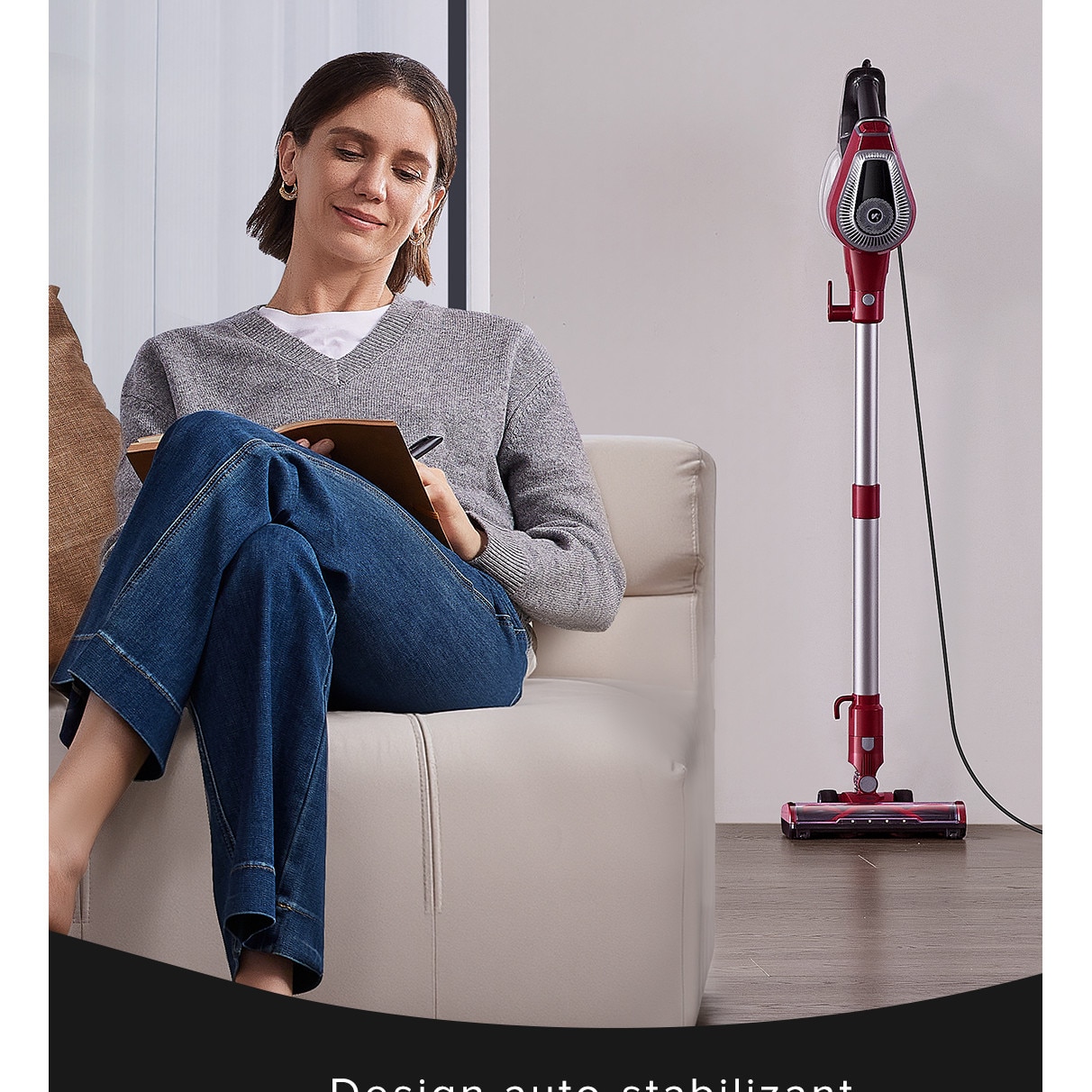 Aspirator Vactidy C8 cu cablu de 7 m/ 60 kPa/ 600 W/ filtrare in 6 trepte/ 4 in 1/ rezervor de praf de 1,5 l/ tehnologie GreenEye