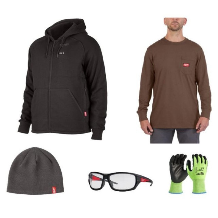 Jachetă de lucru Milwaukee, incalzit, gri, mărime S