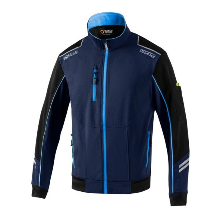Jachetă de lucru Sparco Teamwork, impermeabilă, windproof, albastru navy, mărime XXL