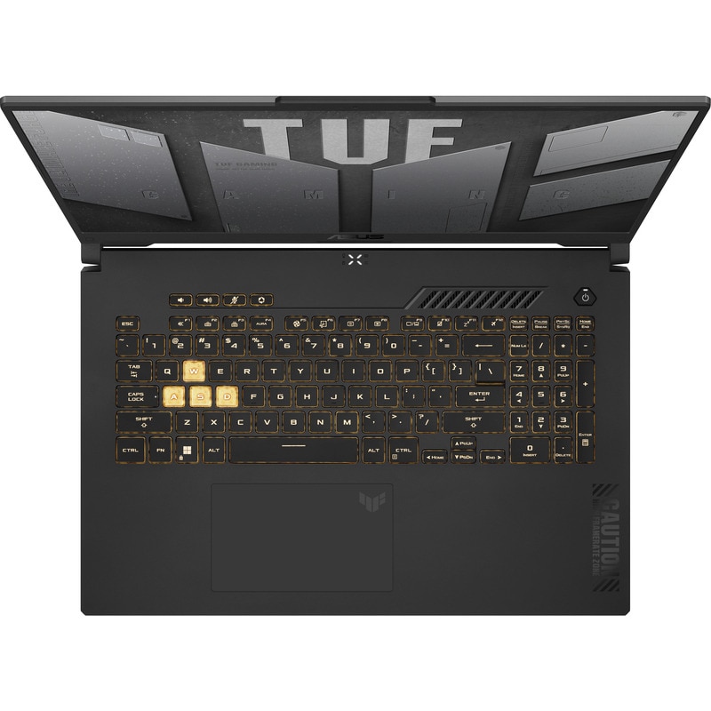 Laptop Gaming Asus TUF F17 FX707VJ Procesor Intel® Core™ 5 210H 12M Cache, up to 4.80 GHz, 17.3" FHD 144Hz, 16GB, 1TB SSD, nVidia GeForce RTX 3050 @6GB, Negru/Gri