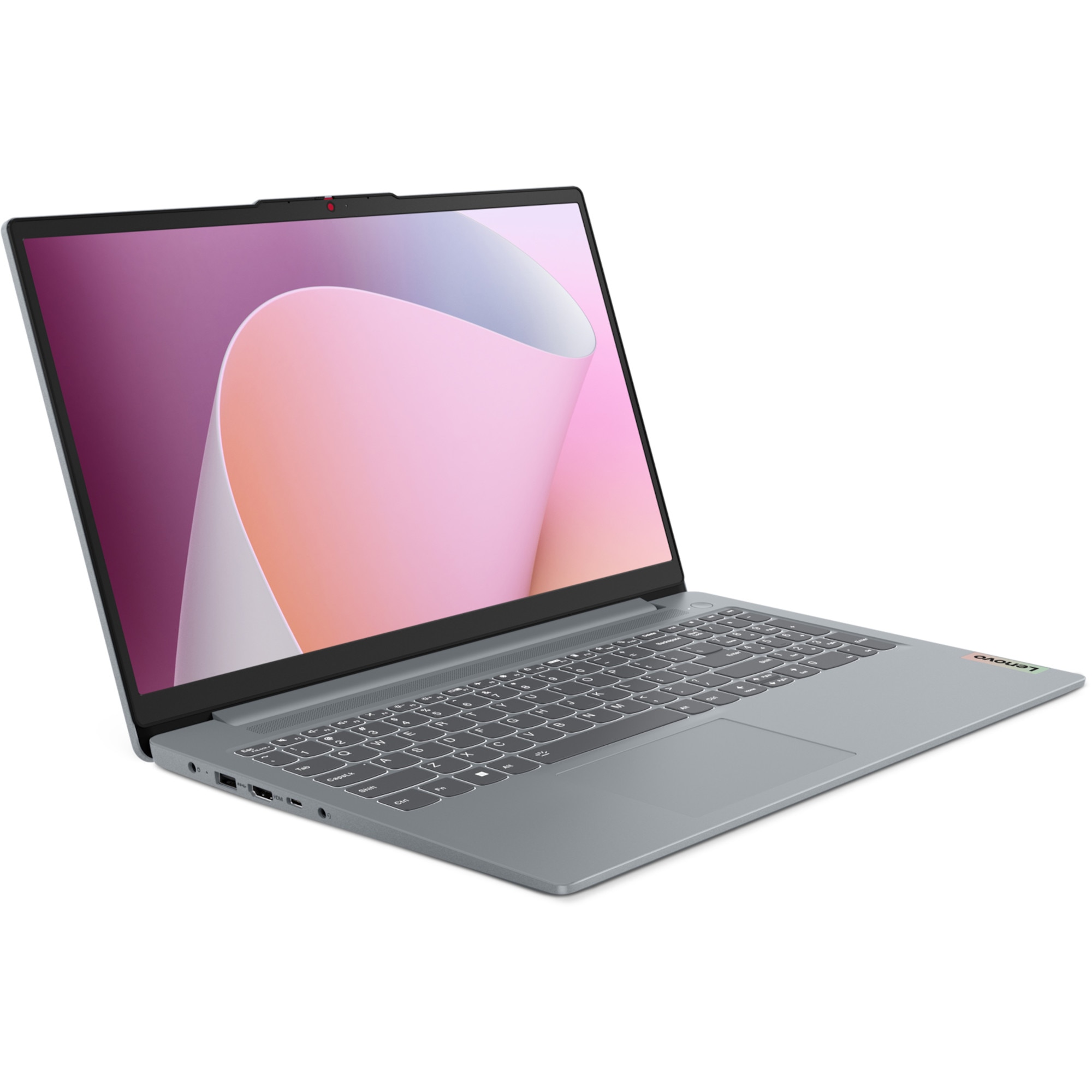Laptop Lenovo IdeaPad Slim 3 15AMN8, Office, 15.6 inch, AMD Ryzen 5 7520U pana la 4.3GHz, 8GB RAM, 256GB SSD, AMD Radeon 610M Graphics, No OS, Arctic Grey