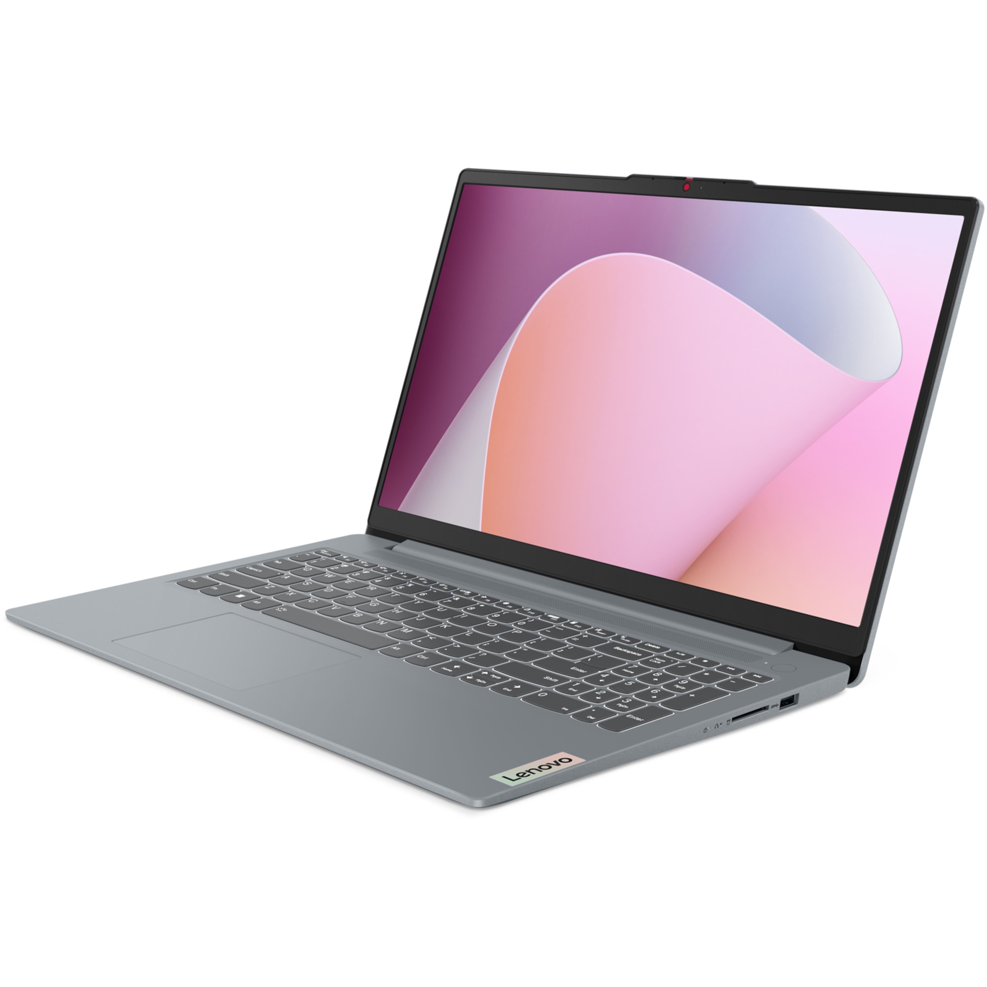 Laptop Lenovo IdeaPad Slim 3 15AMN8, Office, 15.6 inch, AMD Ryzen 5 7520U pana la 4.3GHz, 8GB RAM, 256GB SSD, AMD Radeon 610M Graphics, No OS, Arctic Grey