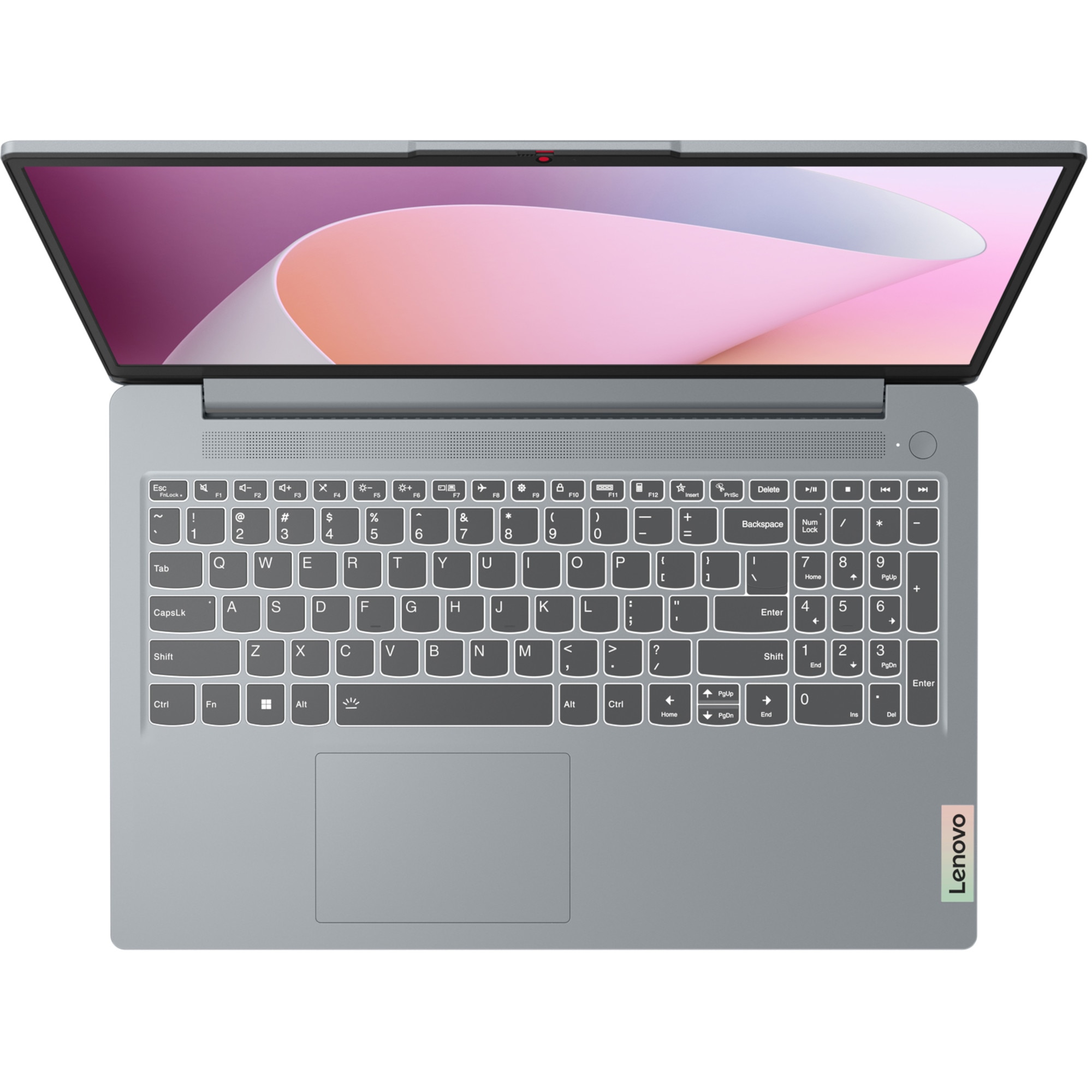 Laptop Lenovo IdeaPad Slim 3 15AMN8, Office, 15.6 inch, AMD Ryzen 5 7520U pana la 4.3GHz, 8GB RAM, 256GB SSD, AMD Radeon 610M Graphics, No OS, Arctic Grey