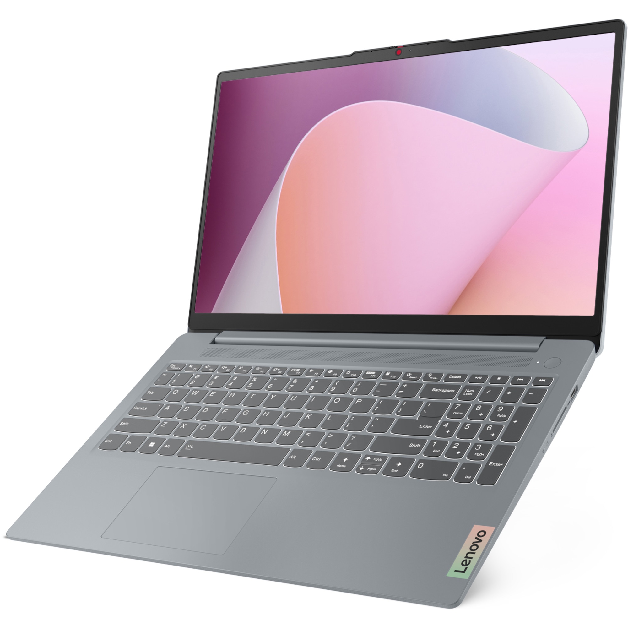 Laptop Lenovo IdeaPad Slim 3 15AMN8, Office, 15.6 inch, AMD Ryzen 5 7520U pana la 4.3GHz, 8GB RAM, 256GB SSD, AMD Radeon 610M Graphics, No OS, Arctic Grey