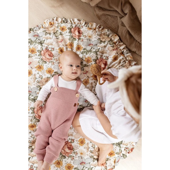 Púderrózsaszín ENZO gyapjú harisnyanadrág (1-1,5 éves korig)