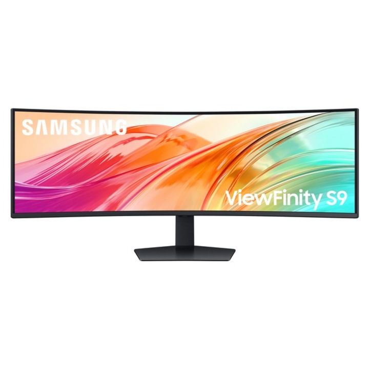Monitor VA LED Samsung 49" LS49F950UAUXEN, DQHD 5120 x 1440, HDMI, DisplayPort, Boxe, Ecran curbat, 120 Hz, 5 ms Negru