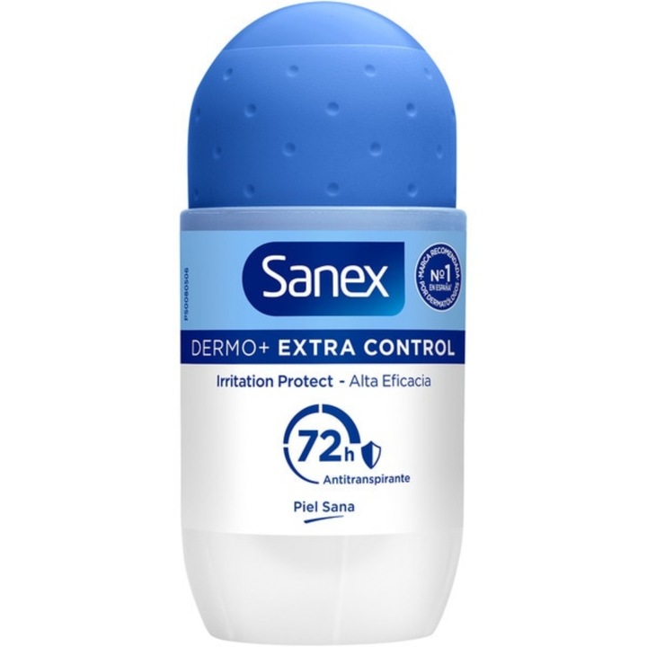 Deodorant Sanex dermo+extra control, protecție împotriva iritațiilor, 72h, 50ml