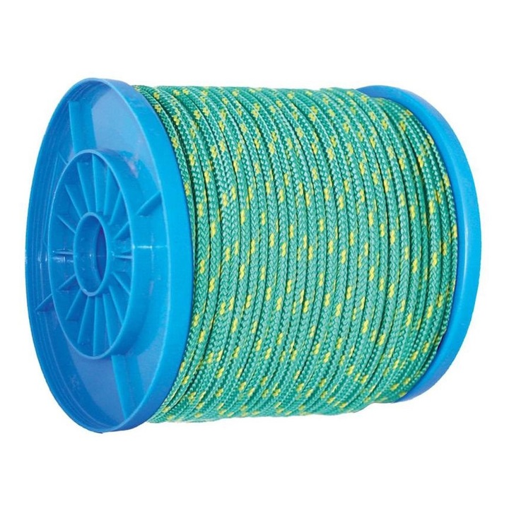 Въже 14 мм полипропилен - червено/зелено - товароносимост: 1400 кг - 110 м