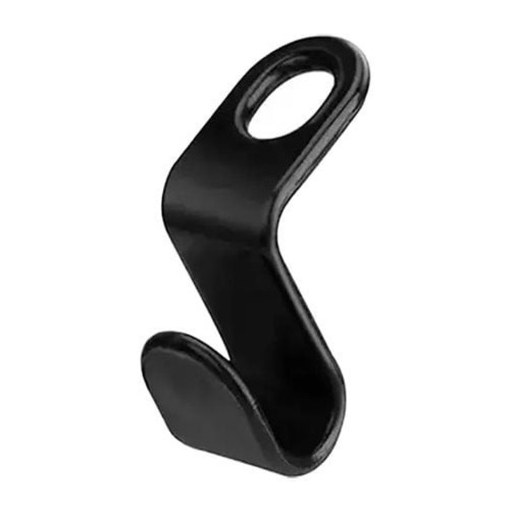 Set 6 accesorii pentru umerase haine, plastic, 3 x 2 cm, negru, Dactylion®