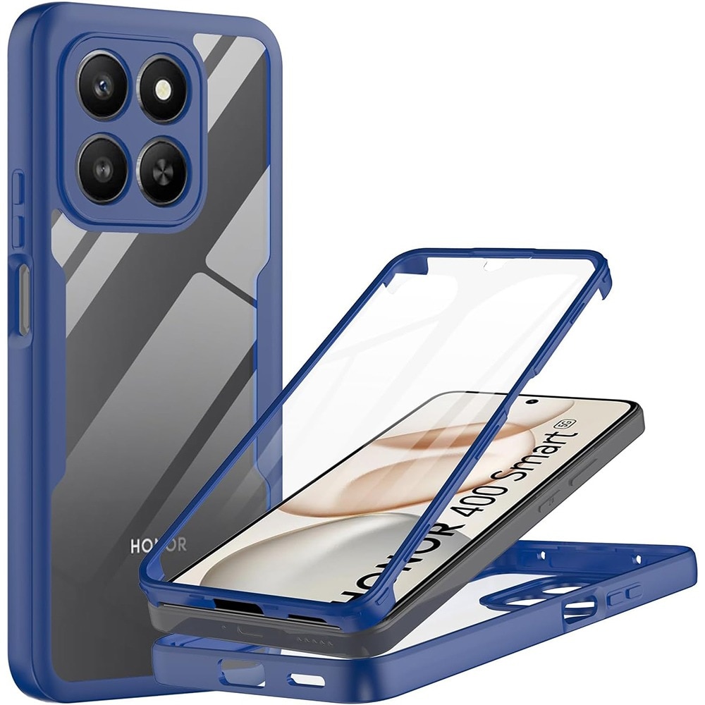 Husa pentru Honor 400 Smart / X7d 4G DaDen® ColorVerse 360, Antisoc, Protectie completa spate-ecran, Albastru