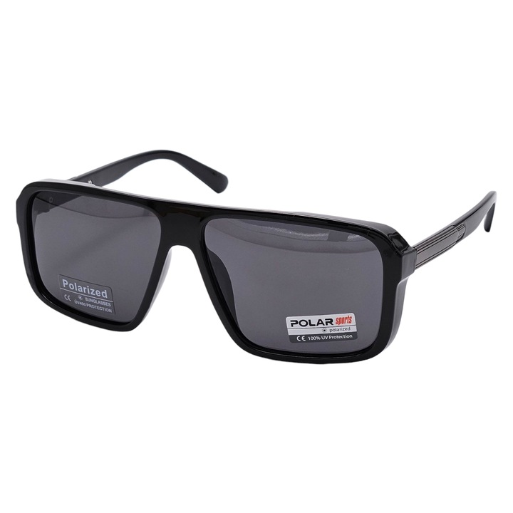 Ochelari de soare Tia Accesorii, PS8113C3, Polarizati, UV400, negru