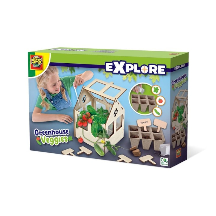 Set educativ pentru copii, Sera de legume, +5 ani