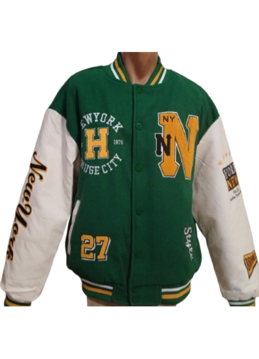 Geacă bărbați, New Yorker, verde, bumbac, XL INTL