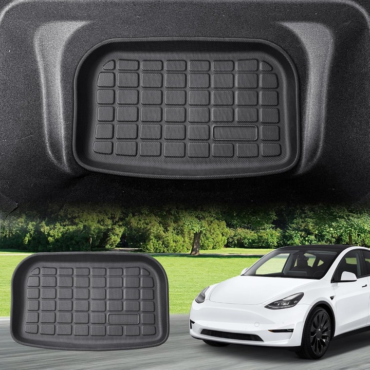 3D csomagtérszőnyeg Tesla Model Y-hoz, vízálló, csúszásgátló, újrahasznosítható TPE-ből, tökéletes illeszkedés, kopásálló, Model Y 2021-2023