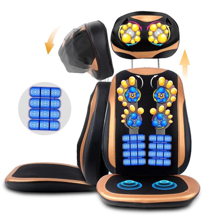 Husa de Scaun pentru Masaj, Piduules, Incalzire, Role Mobile, 59x44cm