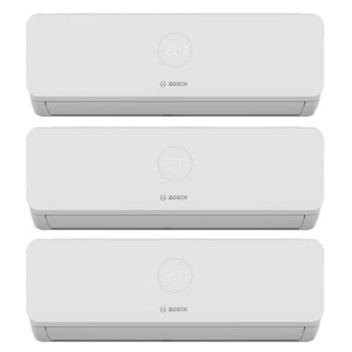 Aparat de aer conditionat multisplit pentru 3 incaperi, Bosch Climate 3200i BOSCH Climate 3200i, 9000/9000/12000 BTU, A++/A+, Inverter, Unitate externa 27000 BTU, Afisaj, alb