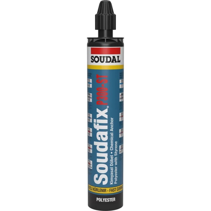 Adeziv Soudal Soudafix P300-ST, de constructii, ancora chimica, 300 ml, gri