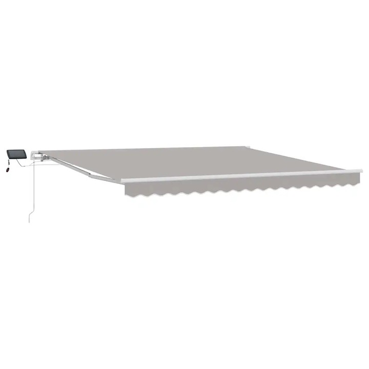 vidaXL Behúzható napellenző with 400 × 350 cm Világosszürke 3330800