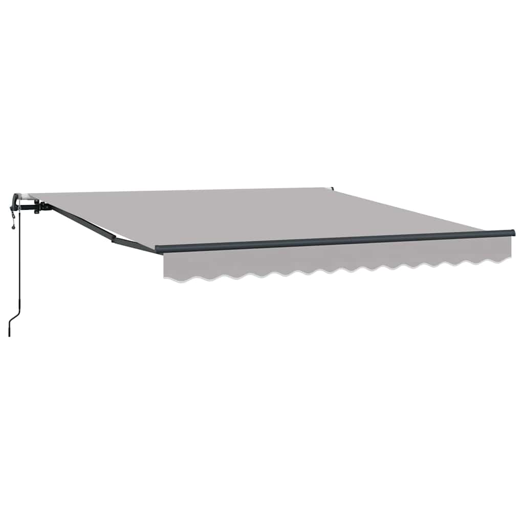vidaXL Behúzható napellenző Világosszürke 300 x 250 cm szövet 3330093 ...