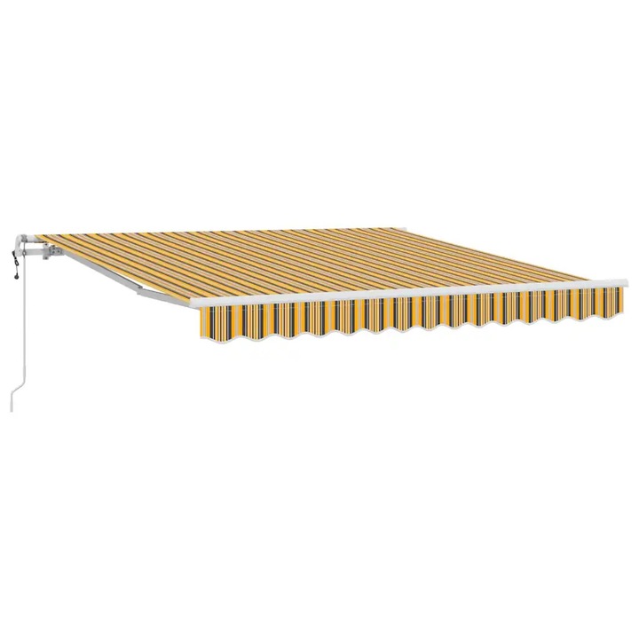 Cortina Retractabila vidaXL, Manual Multicolour 300 x 250 cm tesatura
