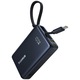 Acumulator extern Baseus PicoGo 10000mAh Digital Display cablu incorporat USB-C, Negru