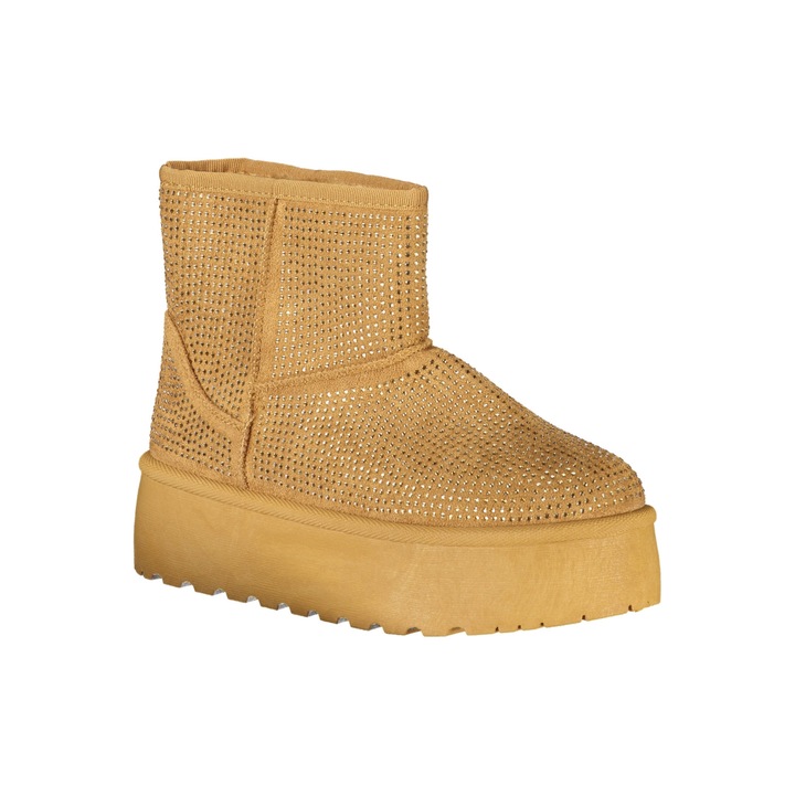 Ghete slip-on LAURA BIAGIOTTI stil UGG marimea 39, Maro