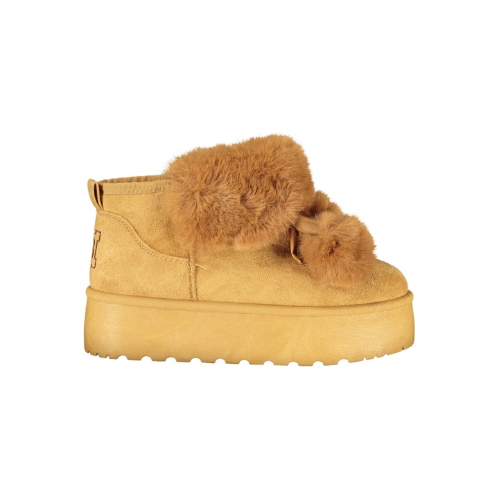 Ghete slip-on LAURA BIAGIOTTI stil UGG marimea 36, Maro