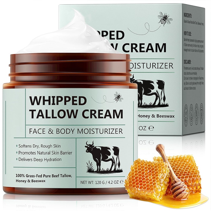 Crema de seu de vita, unguent de seu de vita si miere, pentru hidratarea profunda a fetei si corpului, 120g