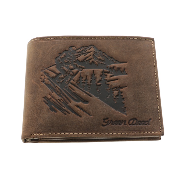 Portofel Schior piele naturala maro