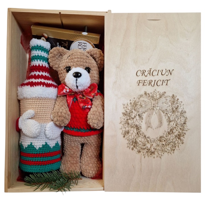 Pachet Cadou Craciun Cutia cu Bunatati |