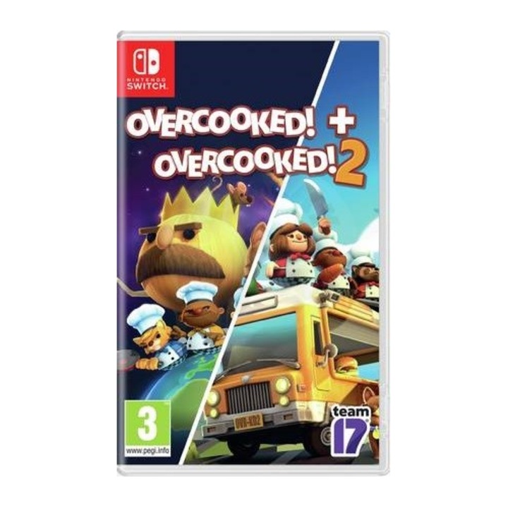 Joc, Overcooked! + Overcooked! 2 Double Pack, Nintendo Switch