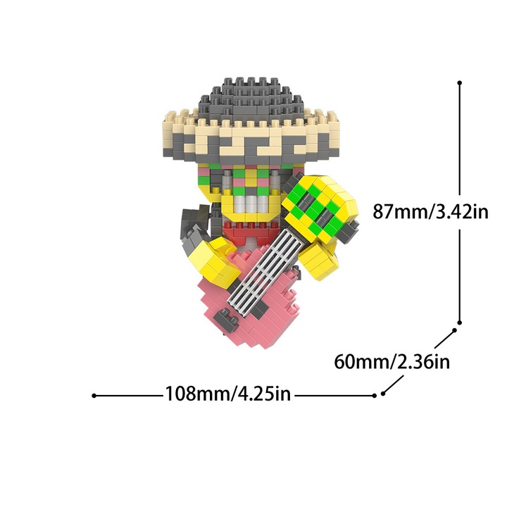 Set de construire Figuri din lemn Battle for Wild, ZUOXIA, 200 piese, pentru copii de peste 14 ani
