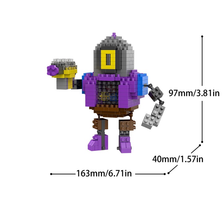 Set de construcție, ZUOXIA, Figuri de lemn Battle for Wild, 200 piese, pentru copii de peste 14 ani