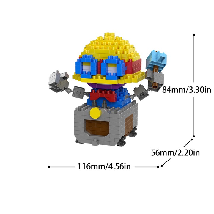 Set de construcție, ZUOXIA, Figuriin de lemn Battle for Wild, 200 piese, pentru copii de peste 14 ani