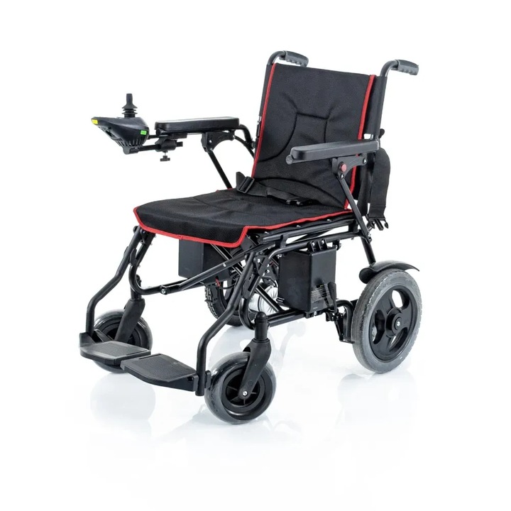 Scaun cu rotile electric Rotakt Synergy, motoare 2x250W, viteza 6.5 km/h, autonomie 14 km, 12V / 12Ahx2, sarcina maxima 100 kg