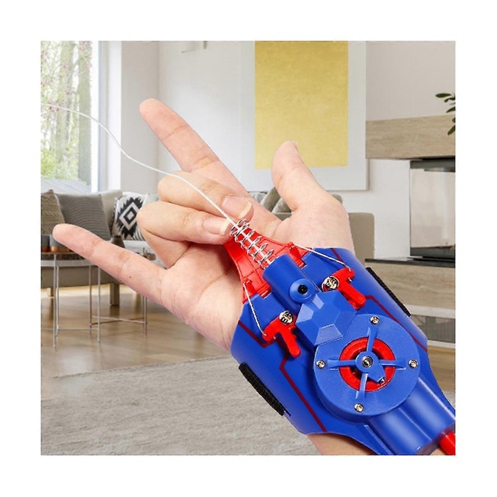 Lansator de panza de paianjen, albastru, 17x7x4cm