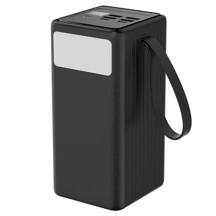 Външна батерия 60000mAh, PLATINET, 4x USB-A, 2x USB-C, черна, 153x71.3x78mm