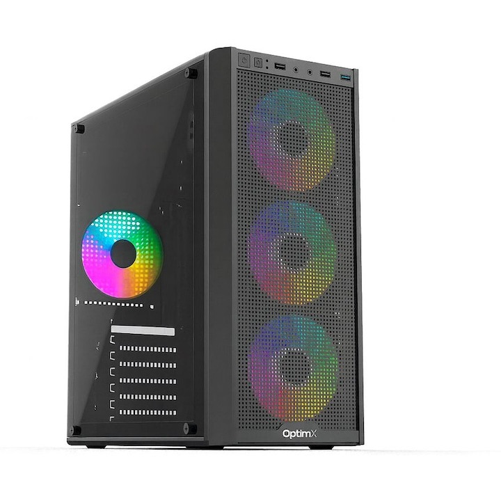 Desktop PC OptimX Prime S9500 Silver V1, Intel® Core™ i5 up to 4.4GHz, 16GB DDR4, 512GB SSD, Intel® UHD Graphics 630